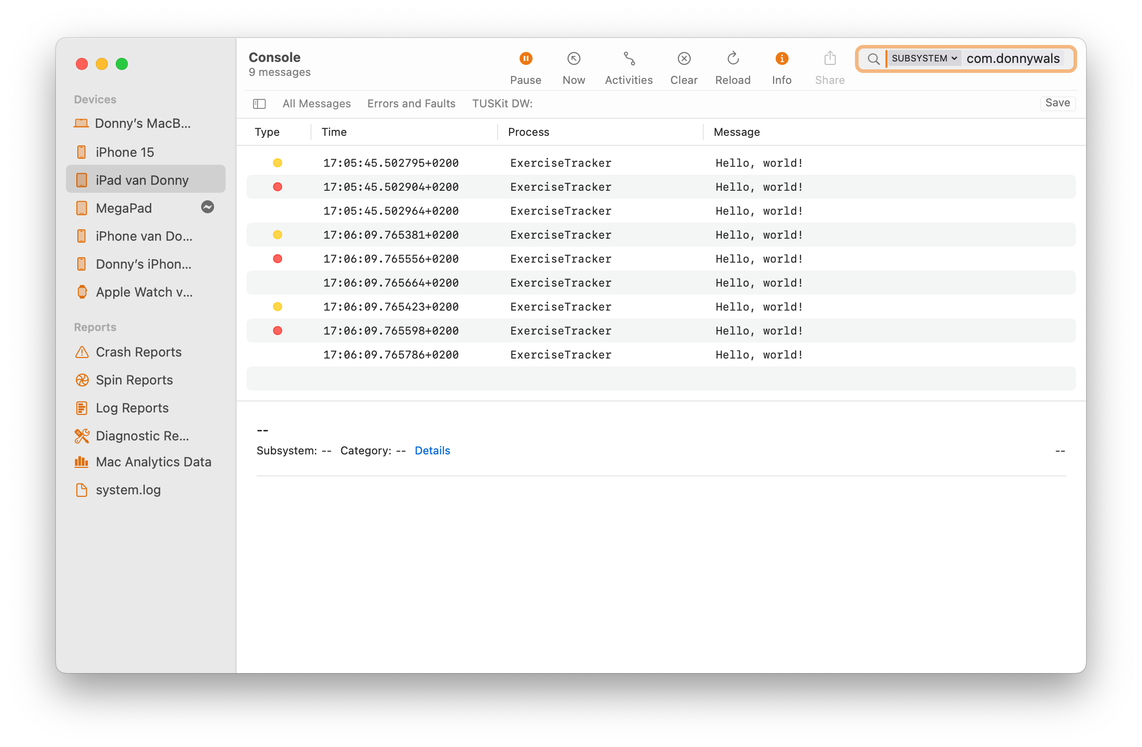 Console.app